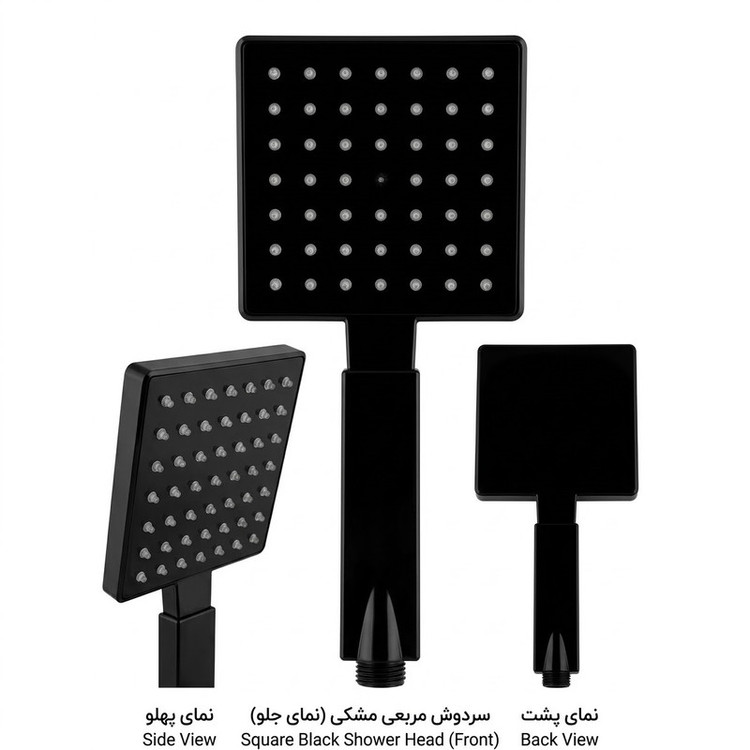 سردوش حمام مدل Black-square2026